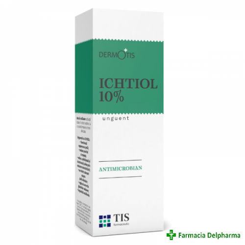 Ichtiol unguent 10% Dermotis x 25 ml, Tis Farmaceutic